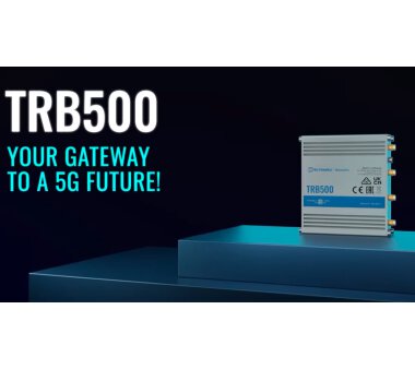 Teltonika TRB500 5G & 4G LTE Advanced Pro Cat 20 industrieller Mobilfunk-Gateway