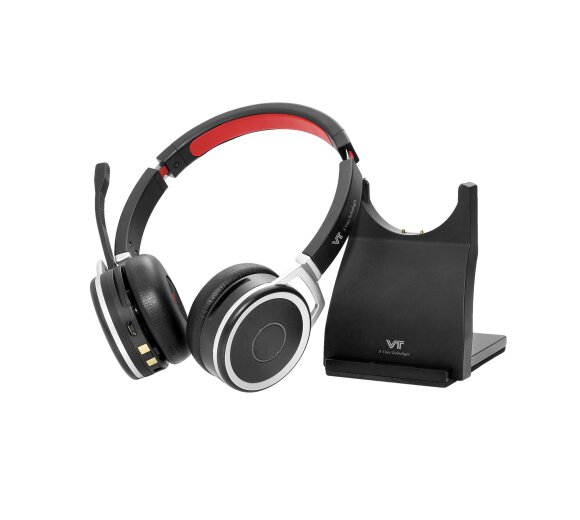 VT 9605BT Bluetooth Headset Duo + Charging station