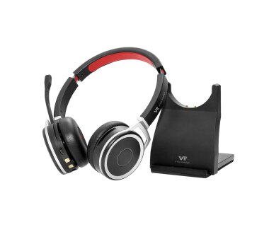 VT 9605BT Bluetooth Headset Duo with Noise-Cancelling...