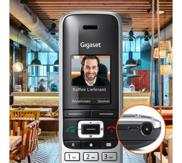 Gigaset PREMIUM 100HX DECT phone with Bluetooth Headset-Interface (AV