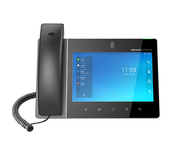 Grandstream GXV3480 - IP Video Telefon, Touchscreen, Android basierend (Bluetooth, WLAN, HDMI-in/out, USB, EHS)