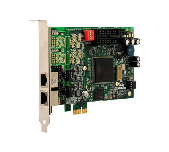 OpenVox B200E 2-Port ISDN BRI PCI Express Karte mit EC Modul-Anschluss (ohne EC Modul)