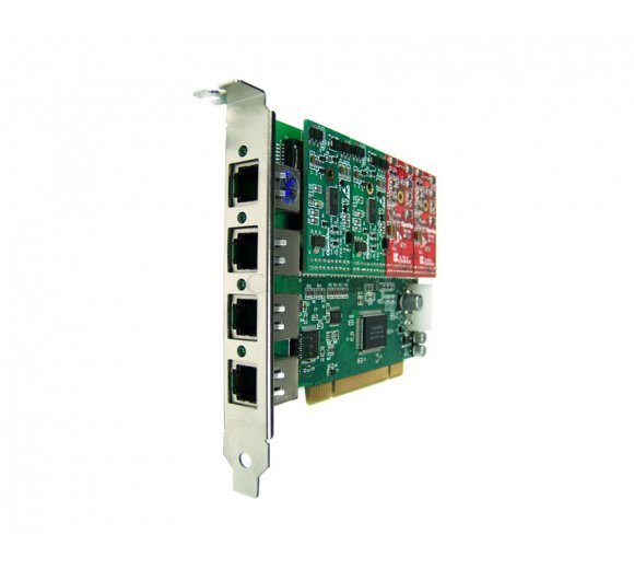 OpenVox A400P40 4 Port Analog PCI card + 4 FXS modules