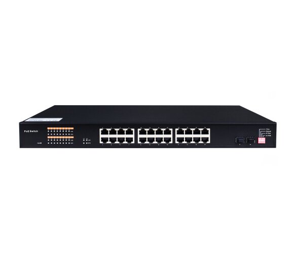 LNK 224GP-SFP 24-Port Gigabit Ethernet PoE+ Netzwerk Switch + 2 SFP Ports