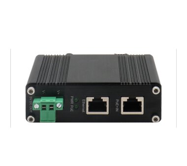 LNK INS301-12V Industrial Gigabit 802.3at PoE+ Splitter (12VDC / 20W power output)
