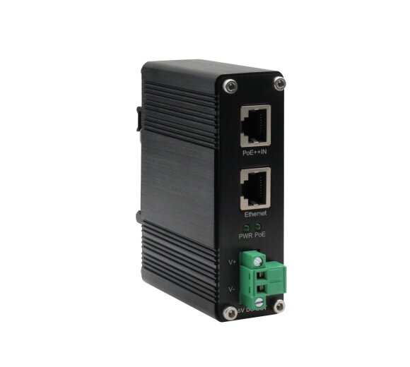 LNK INS901-36V Industrial Gigabit 802.3bt PoE++ Splitter (36VDC / 70W power output)