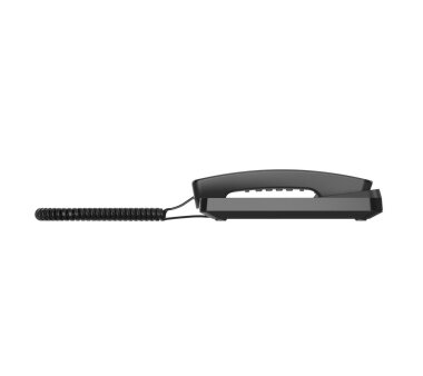 Gigaset DESK 200 corded analog wall and desk phone for simple telephony (black)