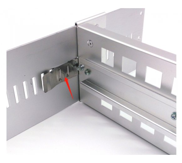 Ad Tek Products 8U 19 inch rack Mount DIN Rail Chassis Panel
