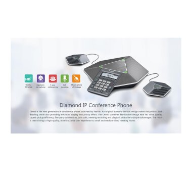 Yealink CP860 VoIP Conference Phone with PoE, HD Audio,...
