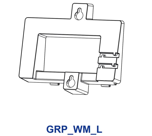 Grandstream GRP_WM_A Wall Mount Bracket for GRP2614, GRP2615, GRP2616 & GXV3350 IP Phones