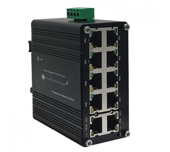 LNK IMC010G Mini Industrial 10-Port 10/100/1000T Gigabit Ethernet