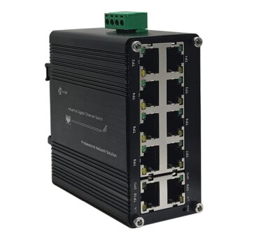 LNK IMC010G Mini Industrial 10-Port 10/100/1000T Gigabit...