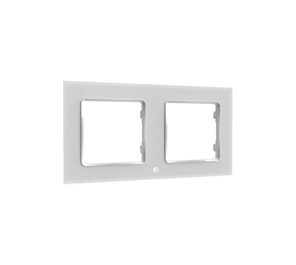 Shelly Wall Frame 2 for Wall Switch (2-Fold Frame, Switch cover  - white)