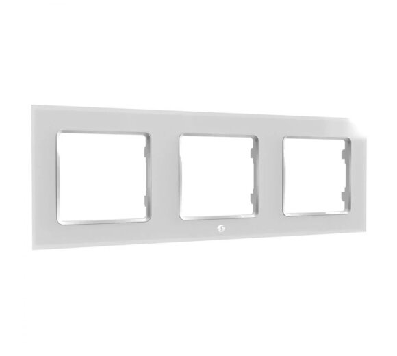 Shelly Wall Frame 3 for Wall Switch (3-Fold Frame, Switch cover  - white)