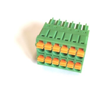 Kefa Anschlussblock Steckverbinder mit 12 Pins (2x 6 Pins)