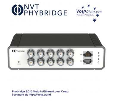 Phybridge EC10 Switch (Ethernet over Coax)