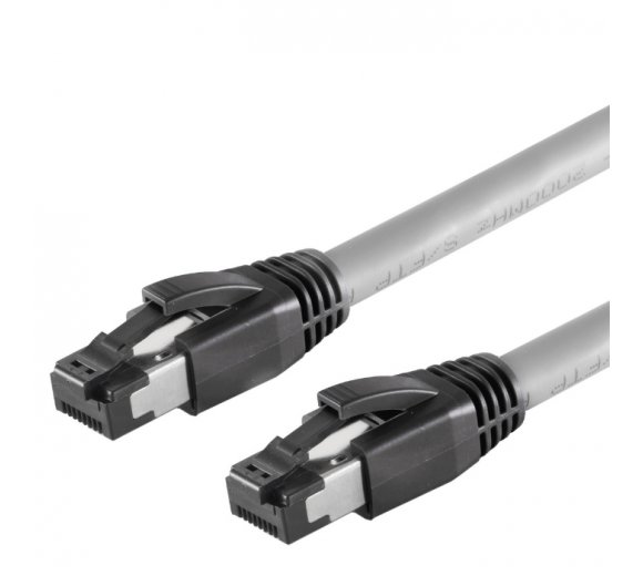 10m CAT.8.1 40GbE Ethernet Patch cable S/FTP PIMF 2000 MHz - grey