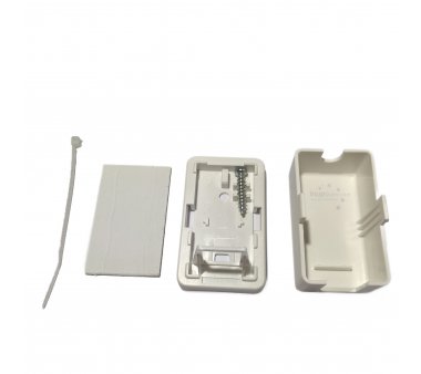 Keystone 1-fold module bracket as surface-mounted box, Pure white